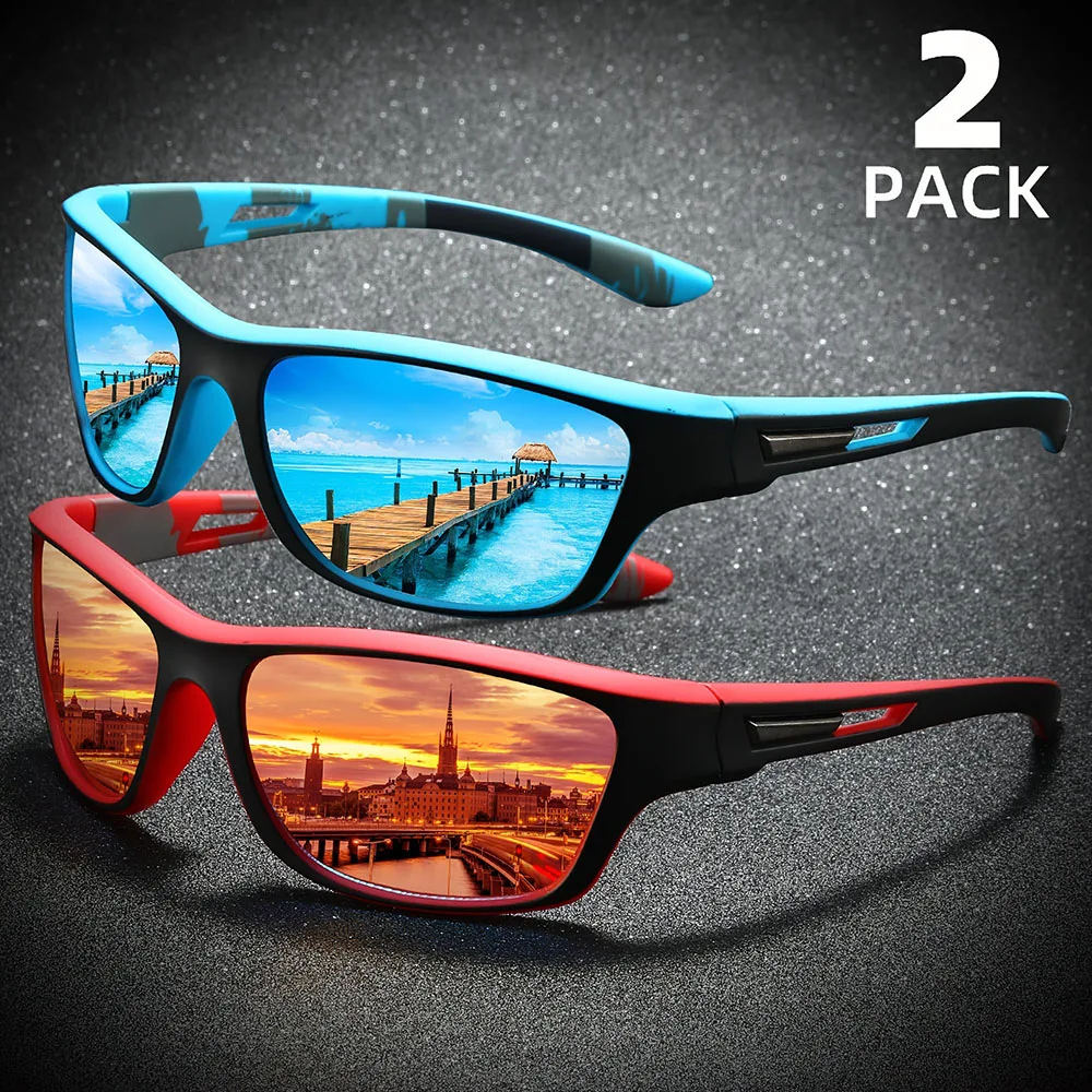 Sunglasses Polarized Men - Gafas de sol polarizadas envolventes para