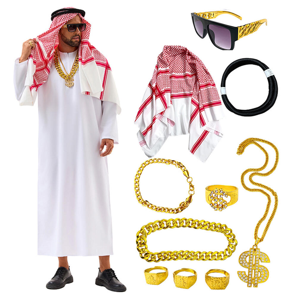 Men Accessories Uae - Disfraz árabe de Dubái, bata de