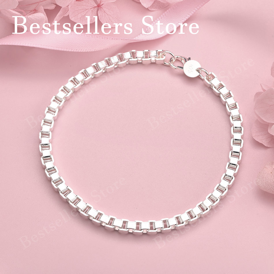 Men Accessories Chain And Bracelet - Pulsera de cadena de plata de
