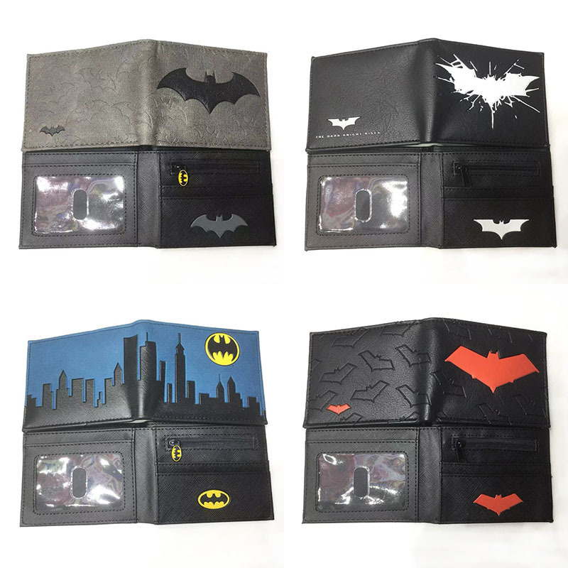 Bifold Leather Wallet - Cartera Bifold de Cuero PU Negra