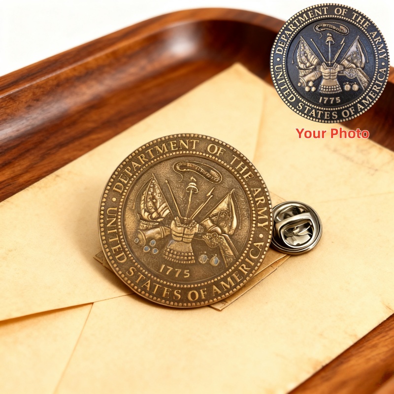 Men Accessories Brooch - Broche con Foto Personalizada, Conmemorativo, de