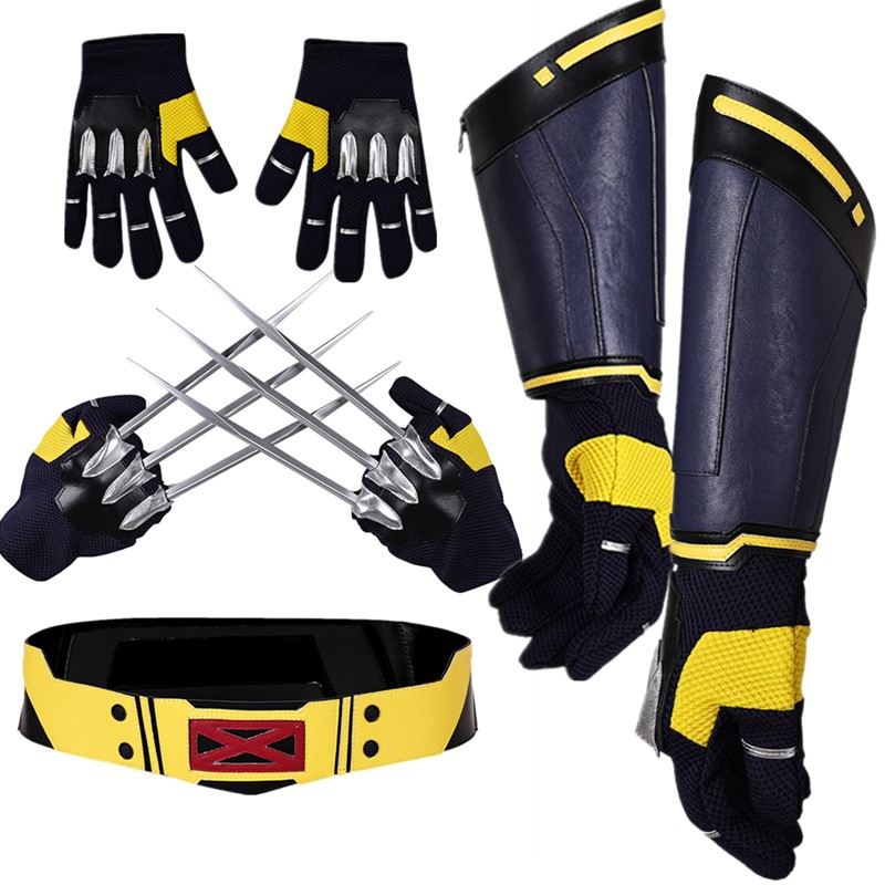 Men Accessories Style - Lobo Logan Cosplay cinturón guantes garras