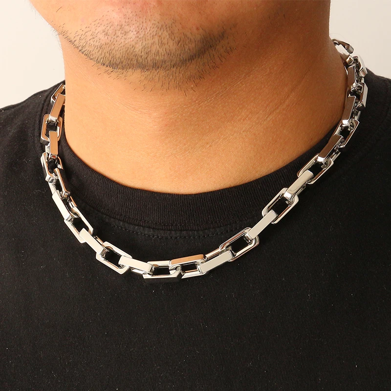 Men Accessories Chain And Bracelet - Collares de bambú de acero inoxidable