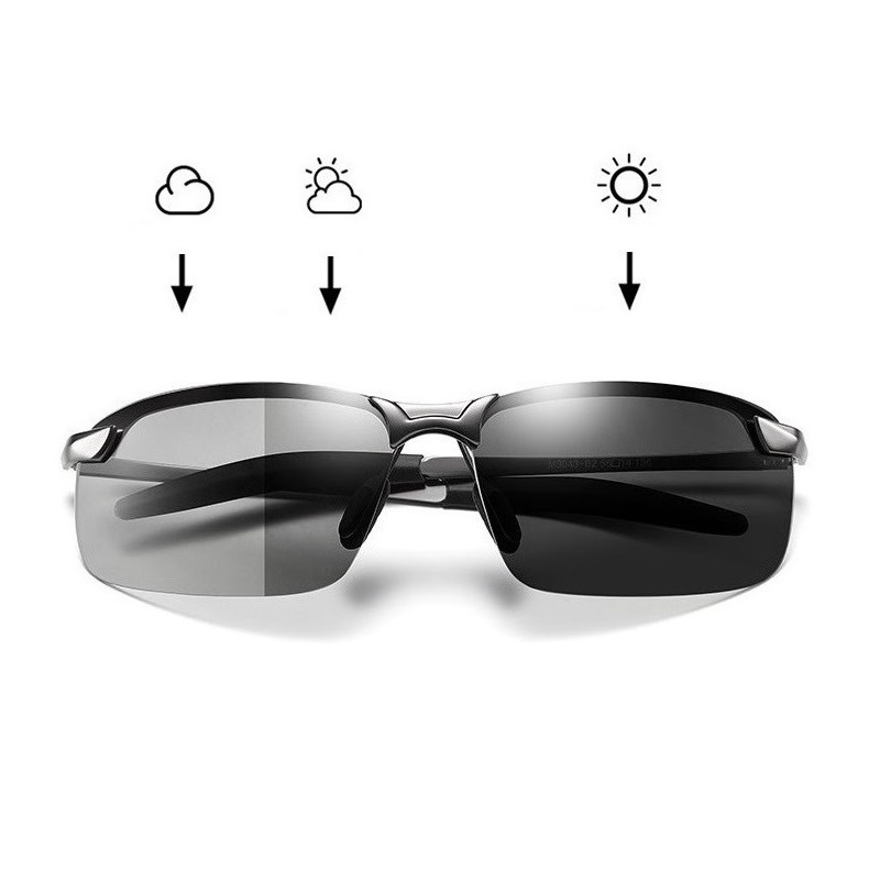 Sunglasses Polarized Men - Gafas de sol fotocromáticas clásicas para