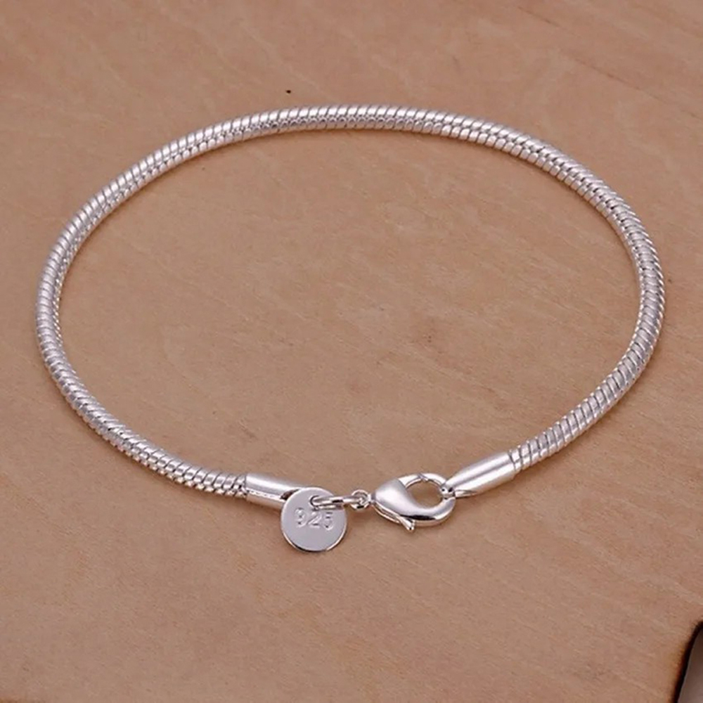 Men Accessories Chain And Bracelet - Pulsera de cadena de plata 925