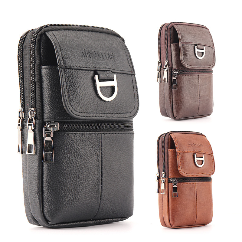 Men'S Accessories Backpack - Riñonera de Cuero para Hombre -