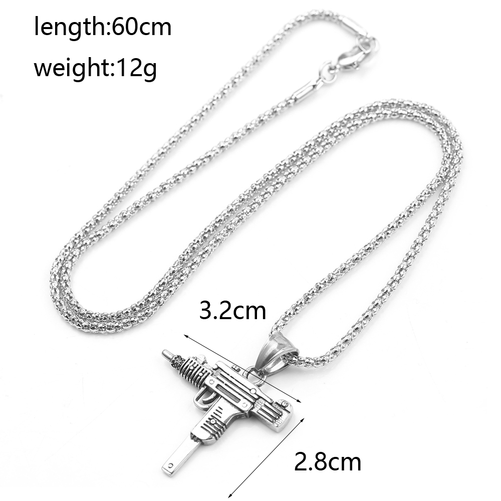 Collar con Colgante de Pistola - Men'S Accessories And Jewelry reseña y precio