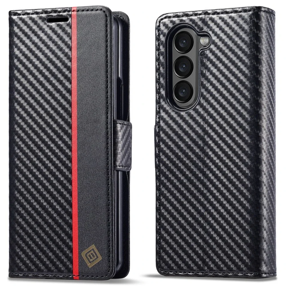 Funda de cuero PU de fibra de  - Bifold Leather Wallet reseña y precio