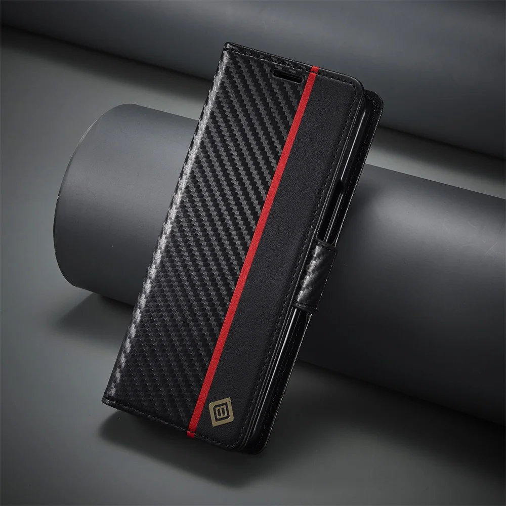 Funda de cuero PU de fibra de  - Bifold Leather Wallet reseña y precio