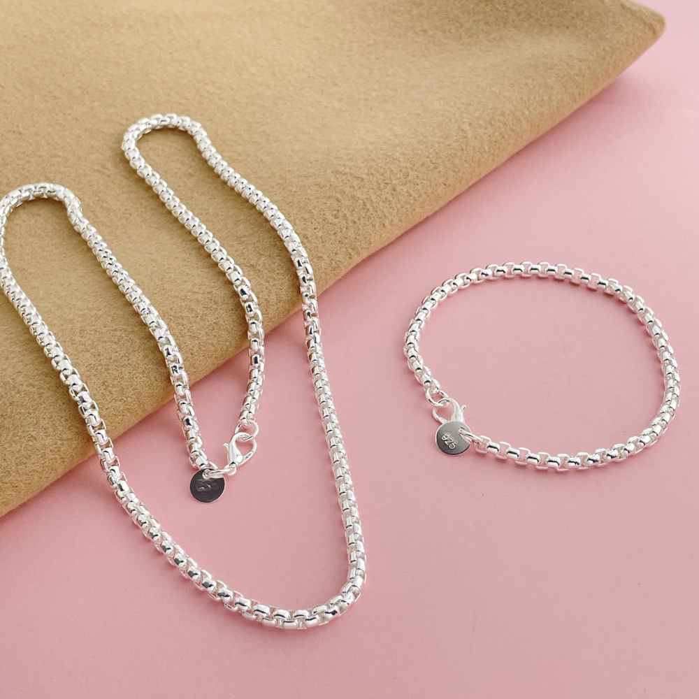 Plata de Ley 925, cadena de ca - Men Accessories Chain And Bracelet reseña y precio