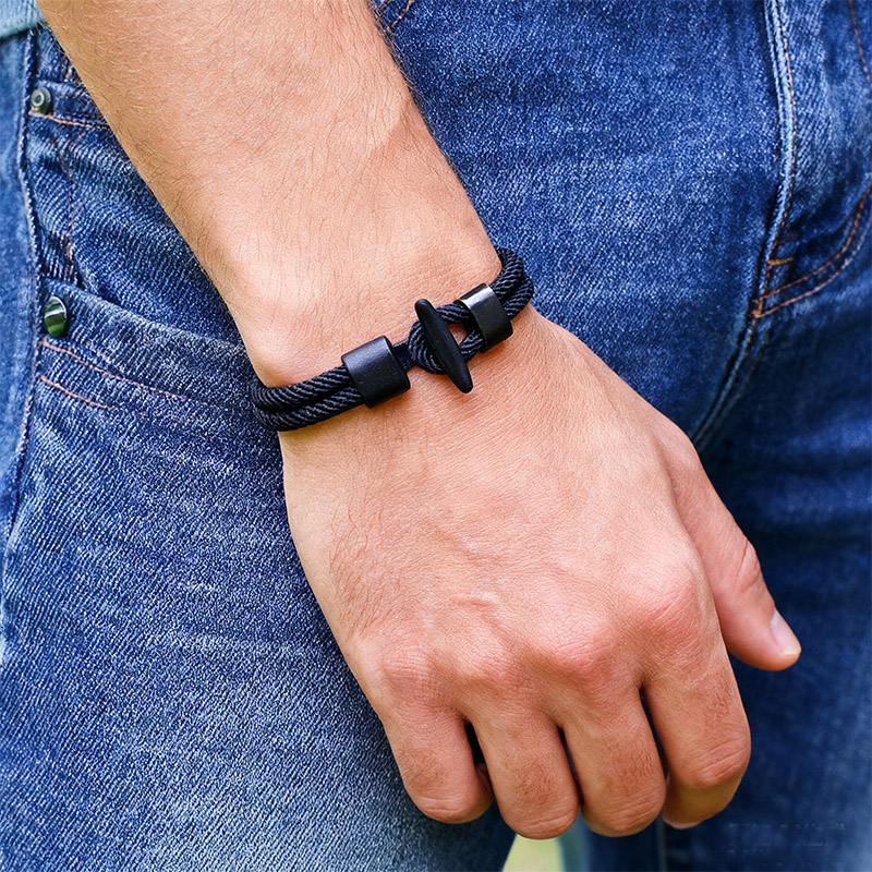 Pulsera clásica bicapa con gan - Men'S Vacation Accessories reseña y precio