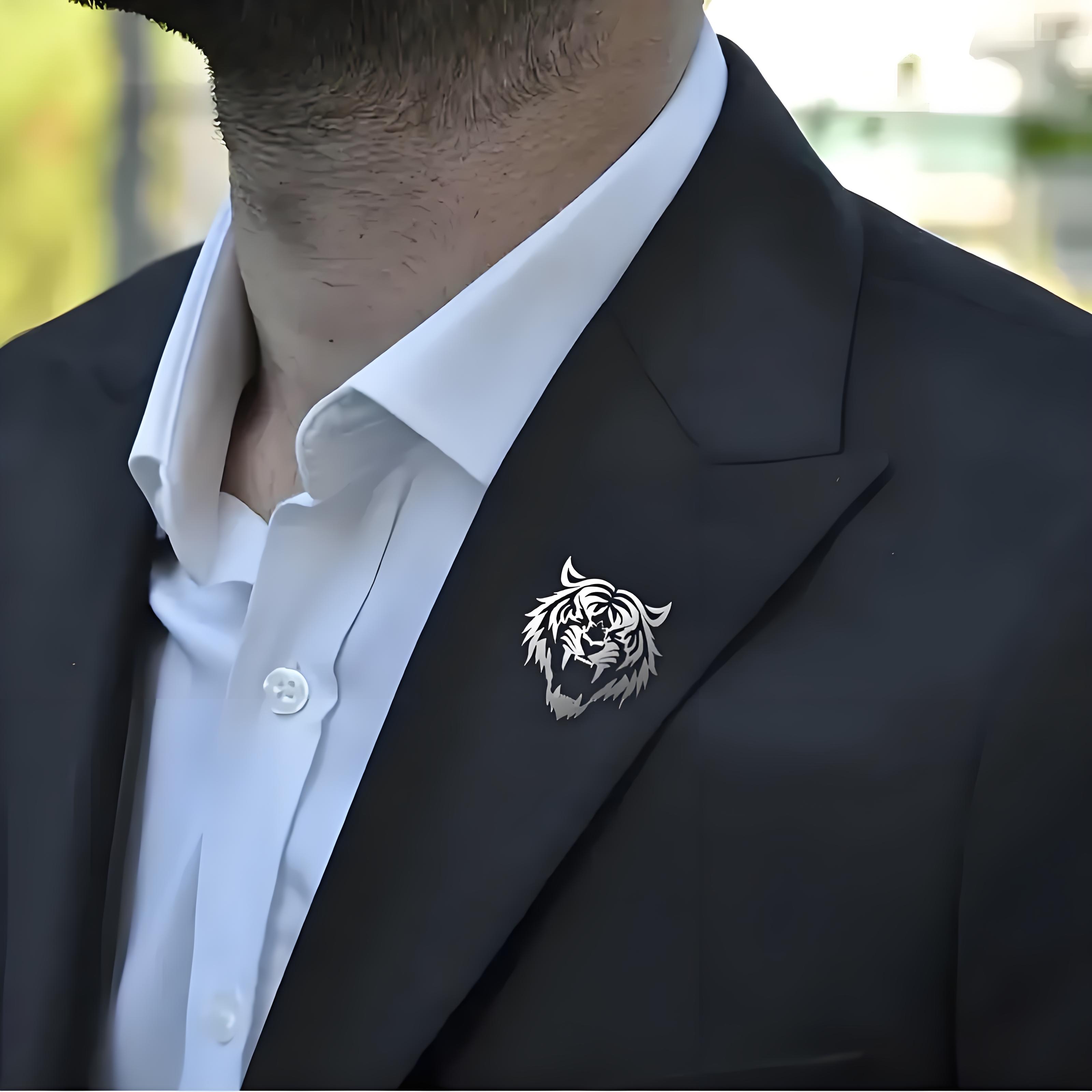 Pin de solapa con cabeza de ti - Men Accessories Brooch reseña y precio