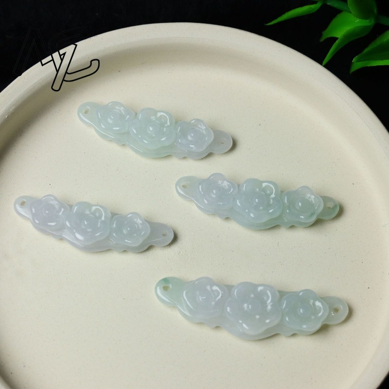 1 ud. Flor de Jadeíta Natural, - Men'S Accessories And Jewelry reseña y precio