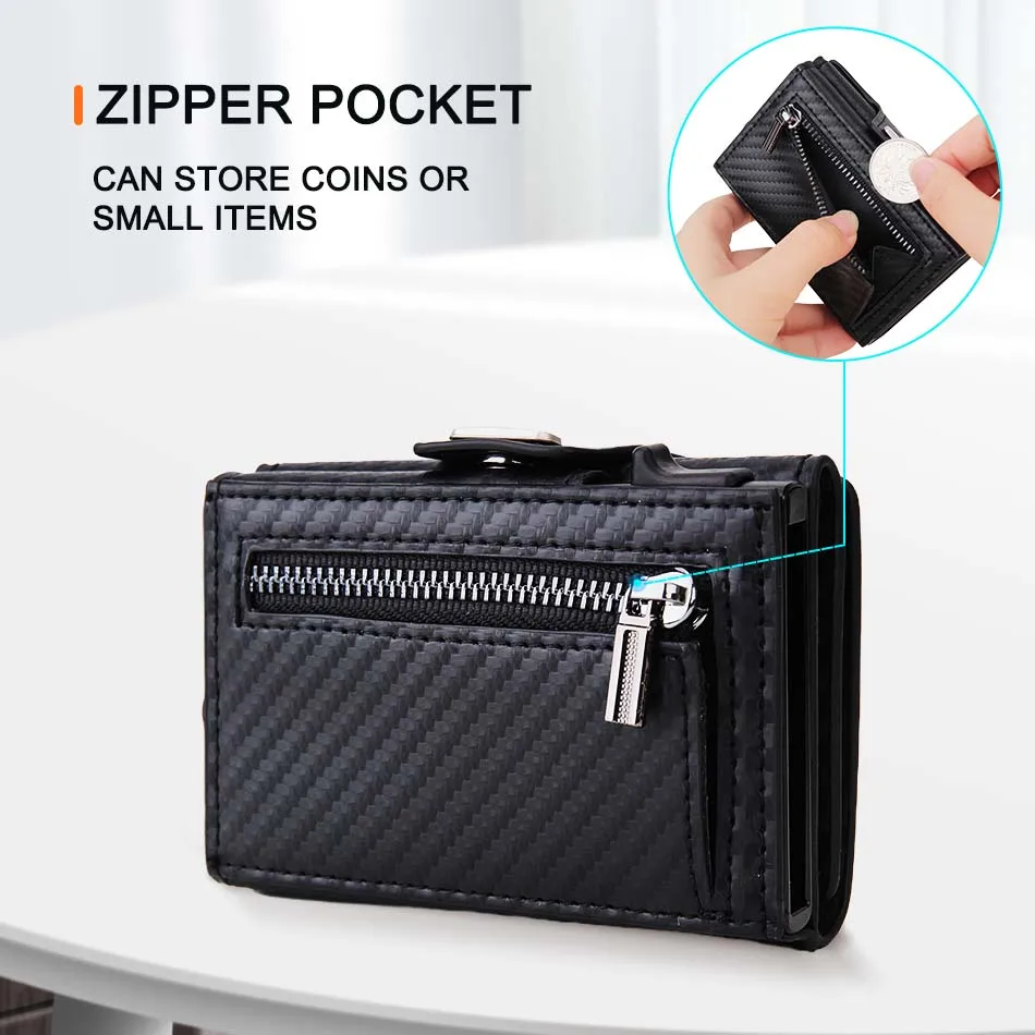 Cartera con bloqueo RFID para  - Bifold Leather Wallet reseña y precio