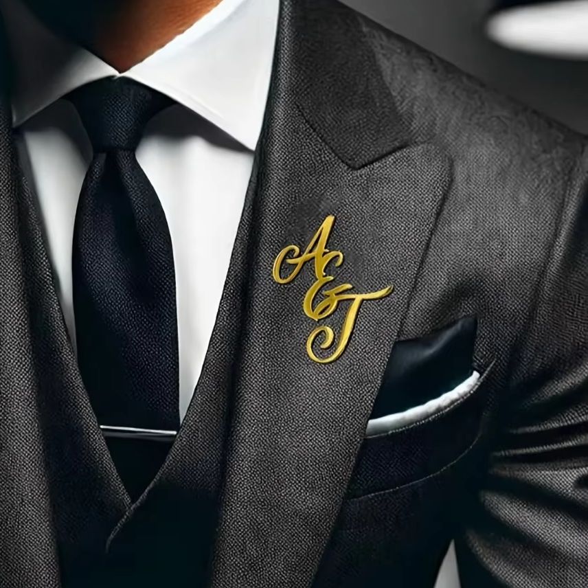 Pin de solapa de acero inoxida - Men Accessories Brooch reseña y precio