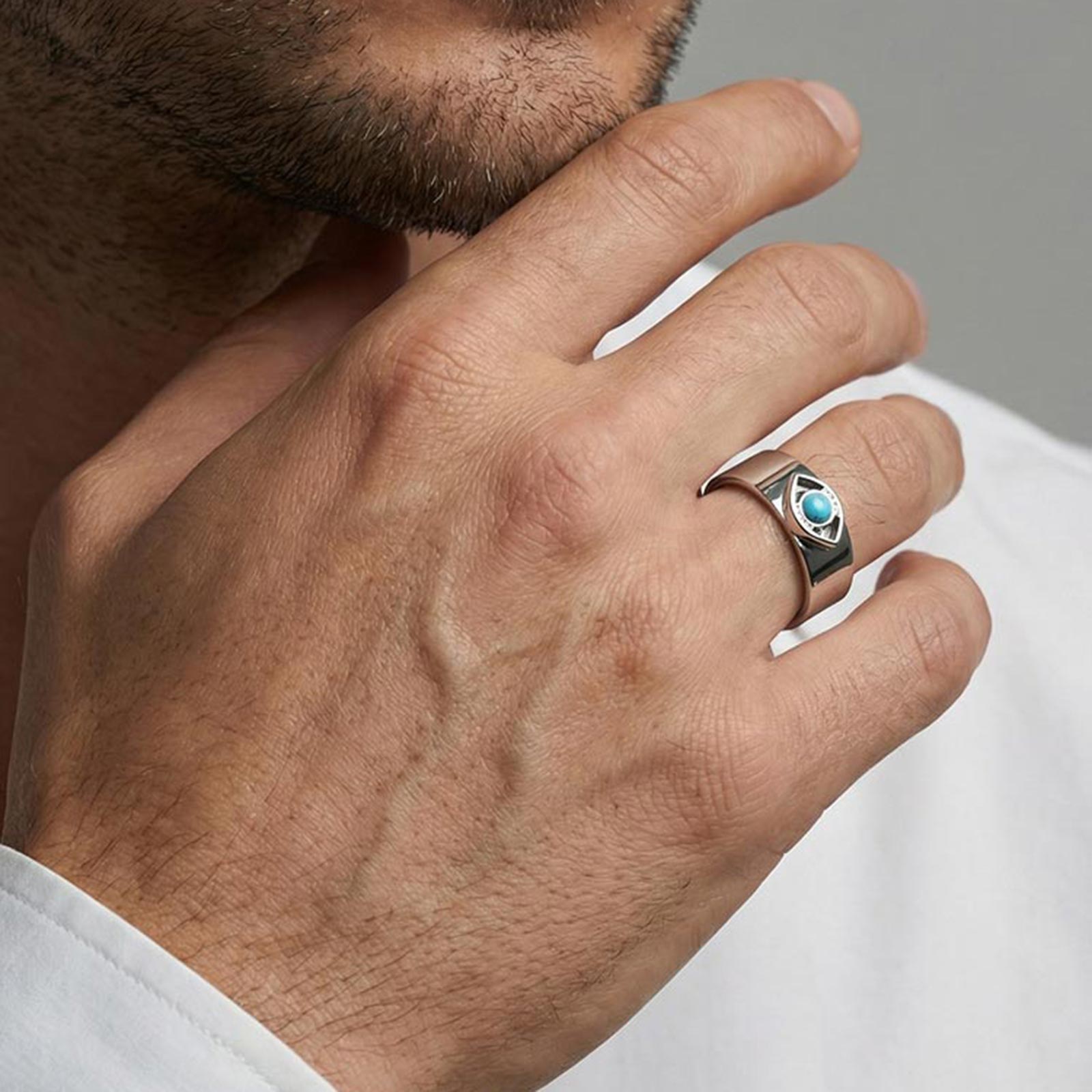 Anillos clásicos con diseño de - Men Accessories Evil Eye reseña y precio