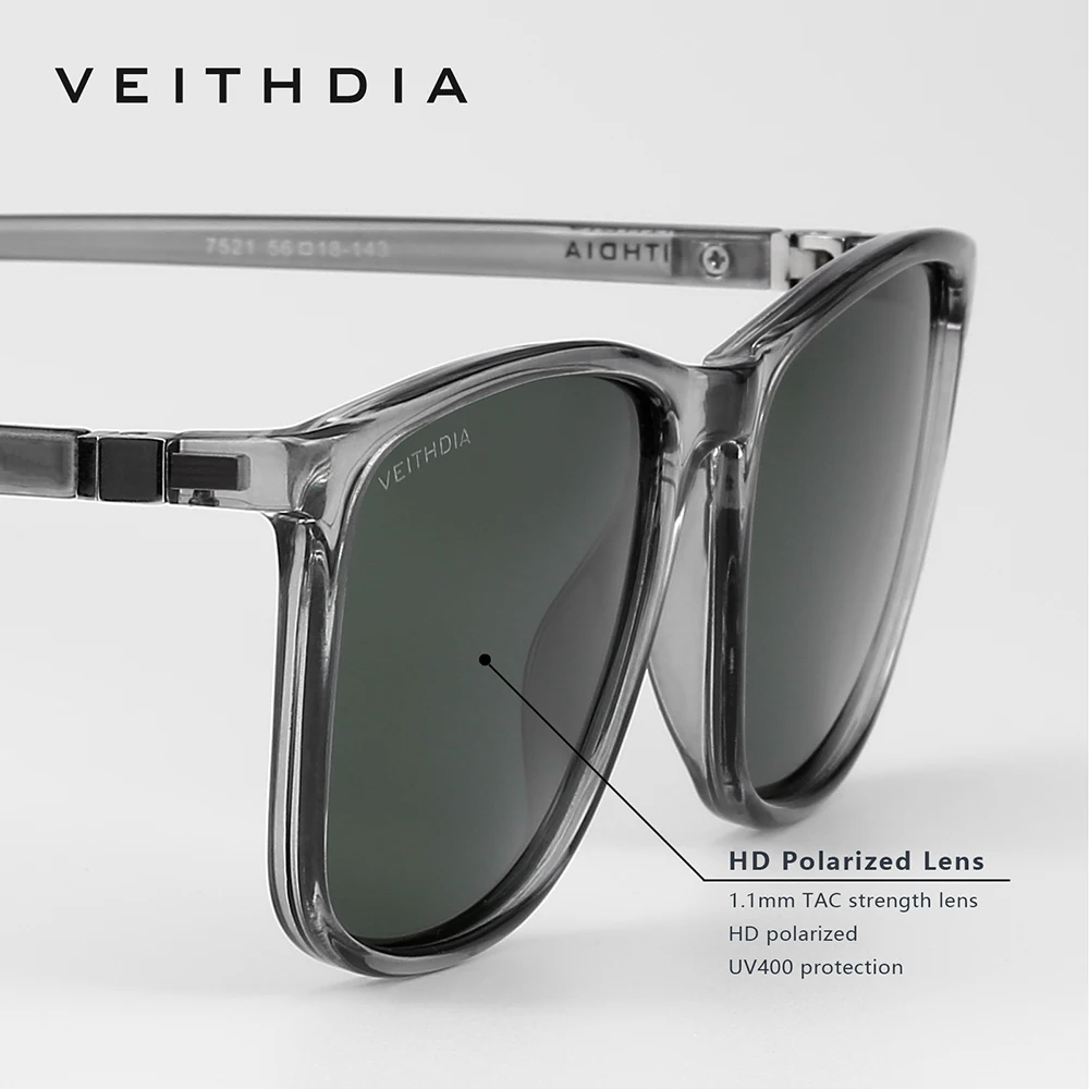 Marca VEITHDIA, gafas de sol c - Sunglasses Polarized Men reseña y precio