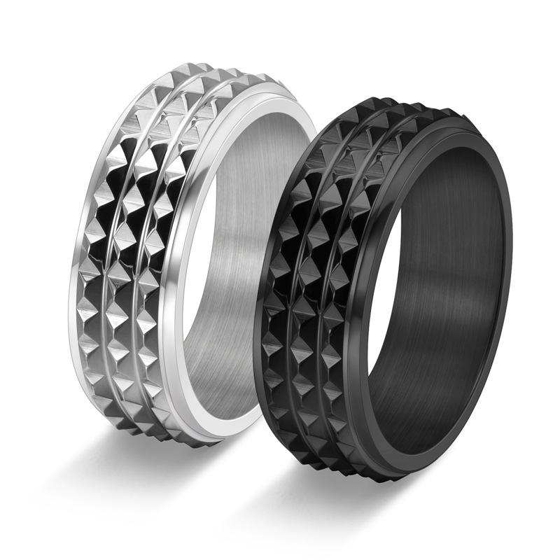 Anillos giratorios de acero in - Men Accessories Egypt reseña y precio