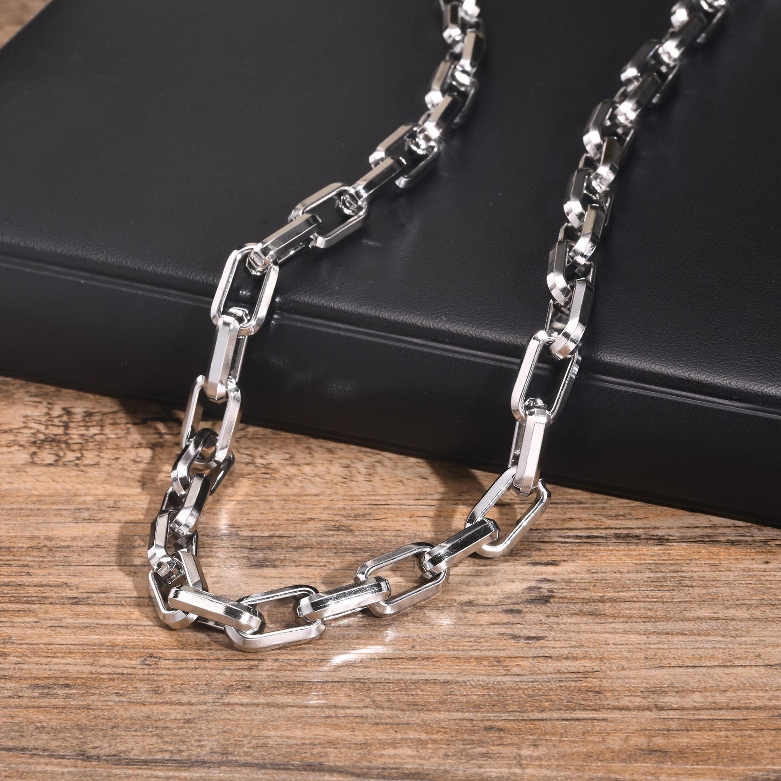 Collares de bambú de acero ino - Men Accessories Chain And Bracelet reseña y precio