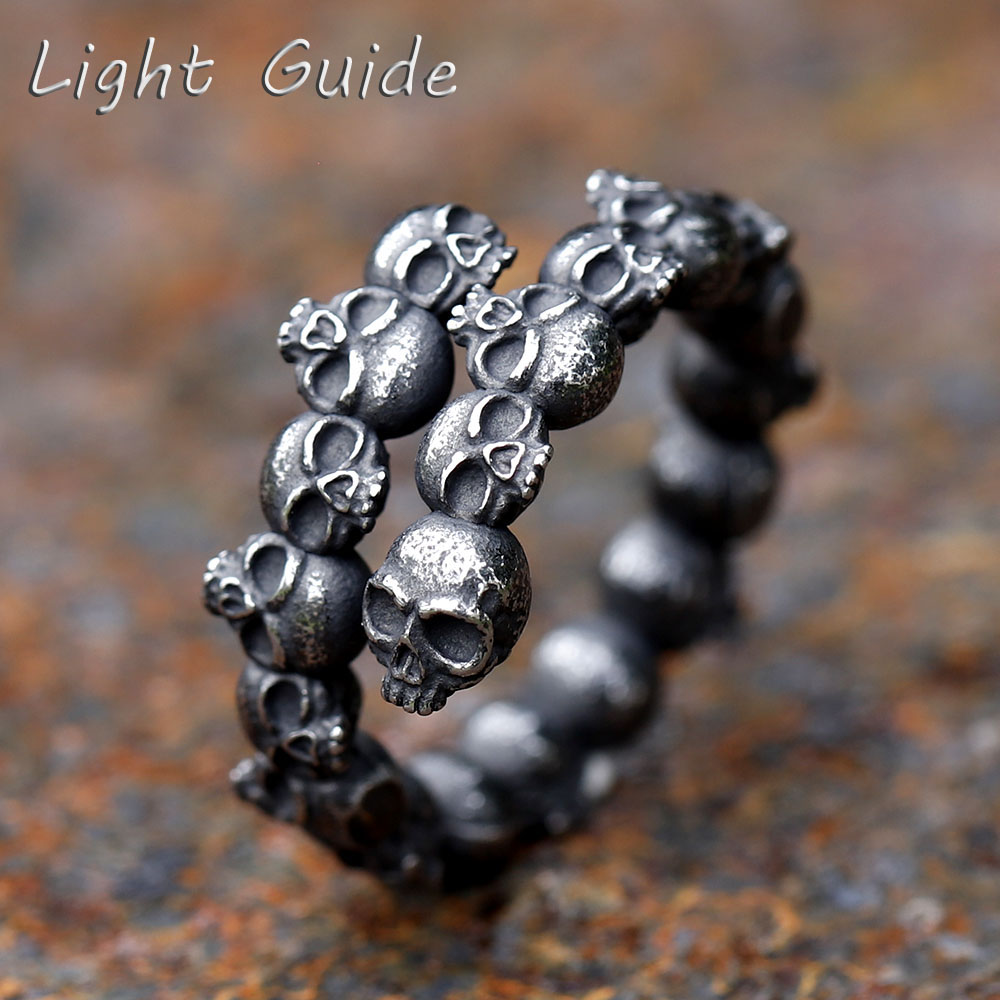 Anillos de calavera de acero g - Men Accessories Guide reseña y precio