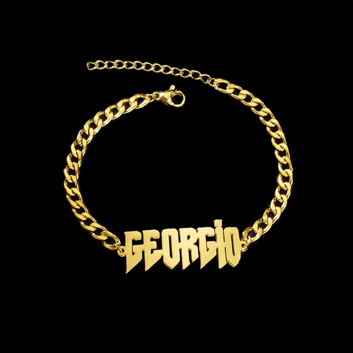Pulsera con placa de identific - Men Accessories Chain And Bracelet reseña y precio